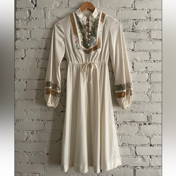 Vintage 70s Boho Dress - Picture 1 of 10